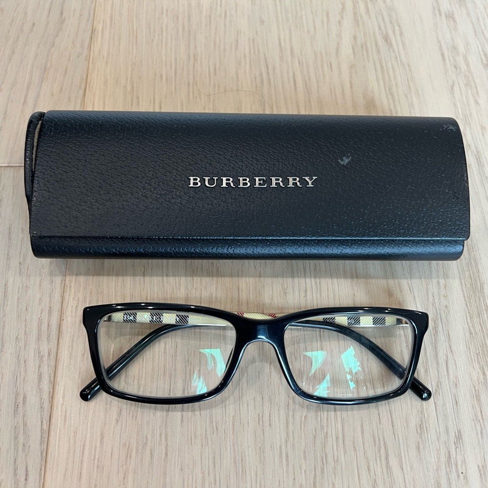 Burberry Black Glasses with Case